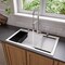 Alfi Brand 33 inch Granite Composite Workstation Single Bowl Drop In Sink w Accessories AB3418SBDI-W - alternate 1